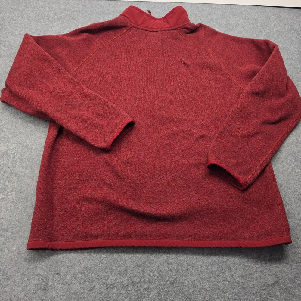 The North Face Mens Gordon Lyons 1/4 Zip Fleece Pullover Red Heather XL